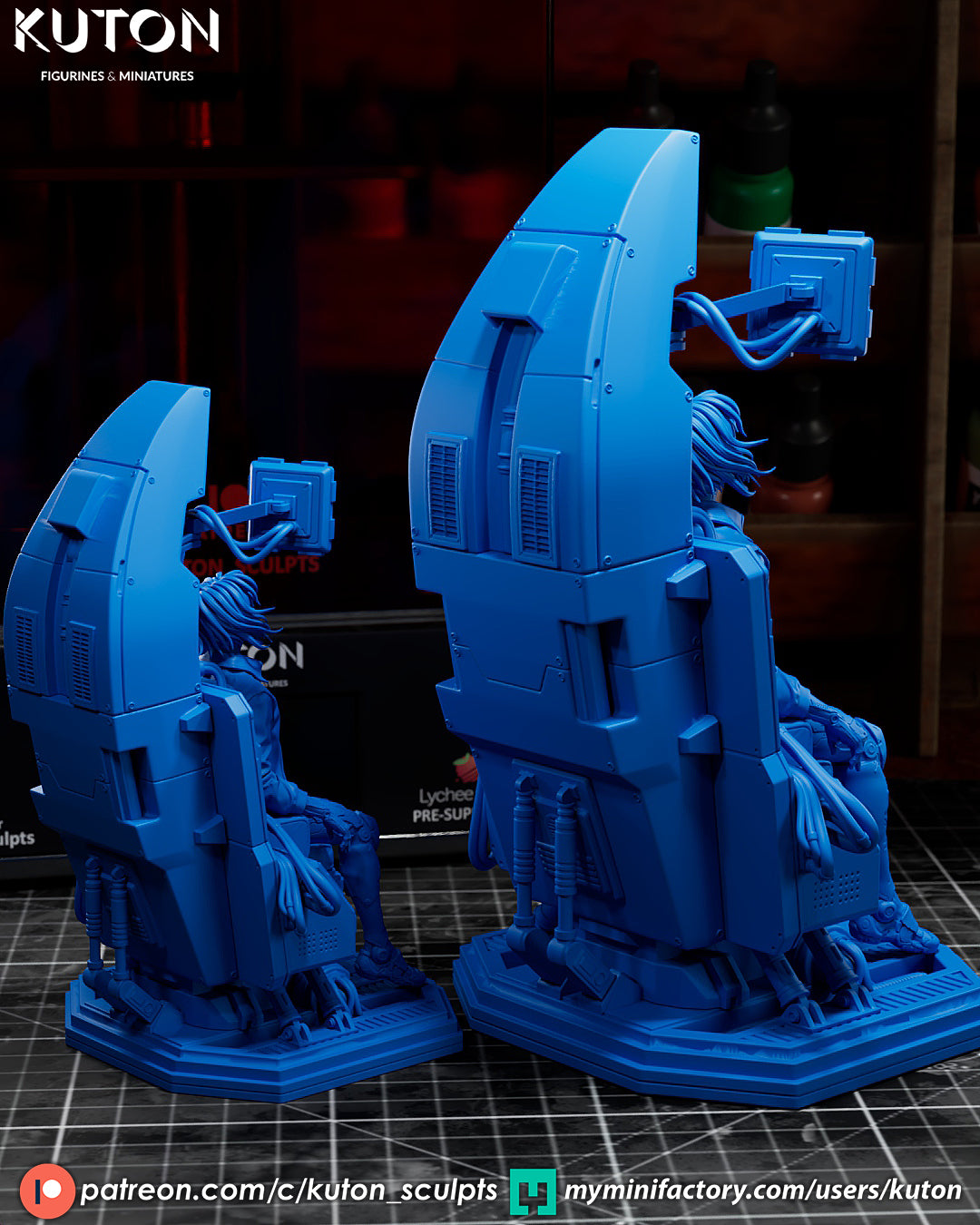 Ghost in the Shell -3D Printed Model kit - 10 Scale and Mini available