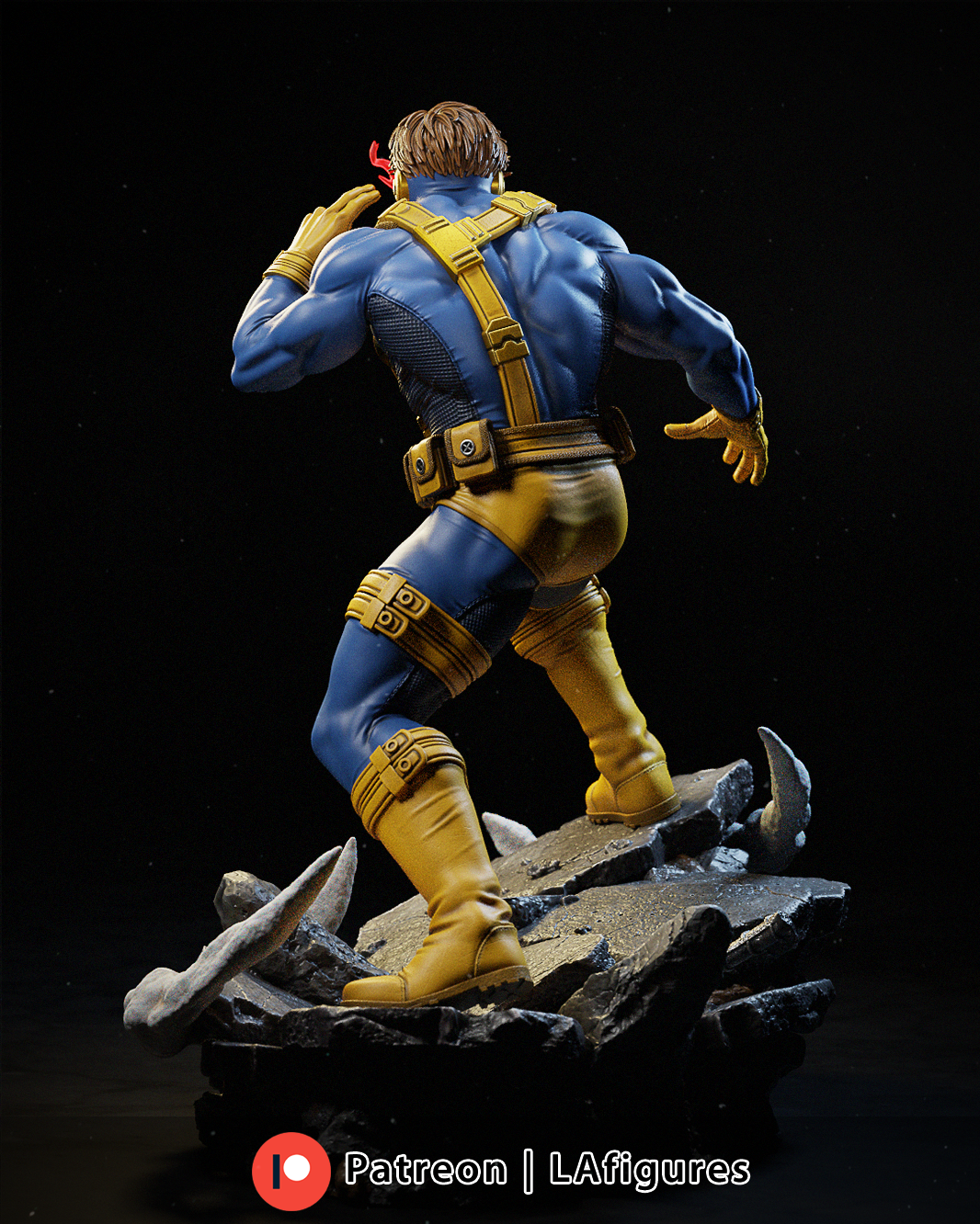 Cyclops (X-Men) Statue - 10 or 12 scale 188mm - 3D Print Fan Art