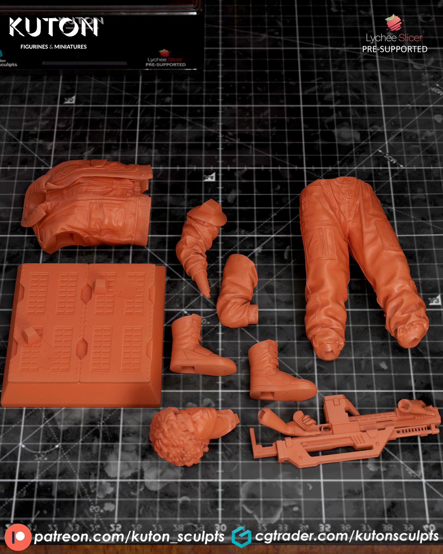 Ellen Ripley (Alien) Statue - 3D Print Fan Art (Kuton)