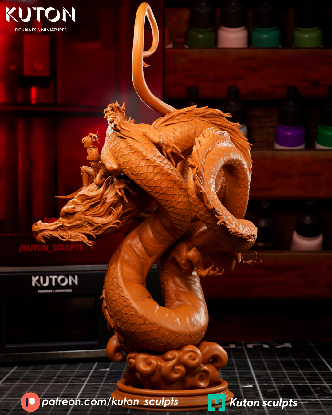 Ember Rider - 3D Printed Statue