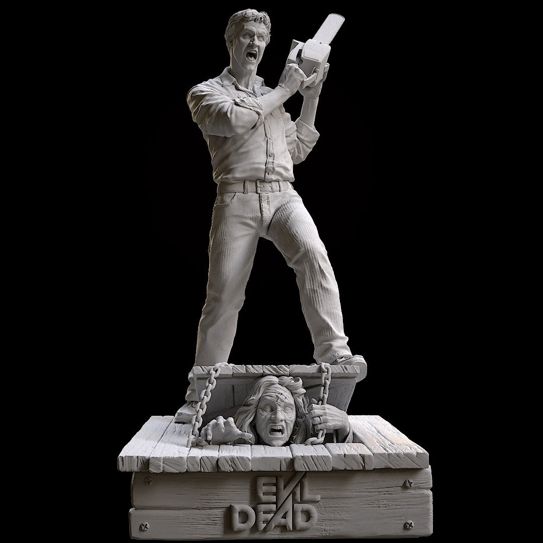 Ash - Evil Dead -3D Printed Statue Model - 300mm