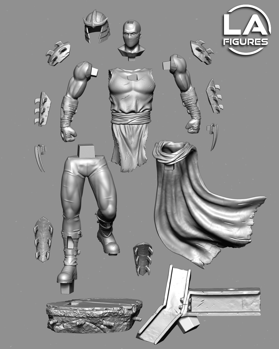 Shredder (TMNT) Statue - Fan Art 10 Scale (222mm) 3D Print Kit