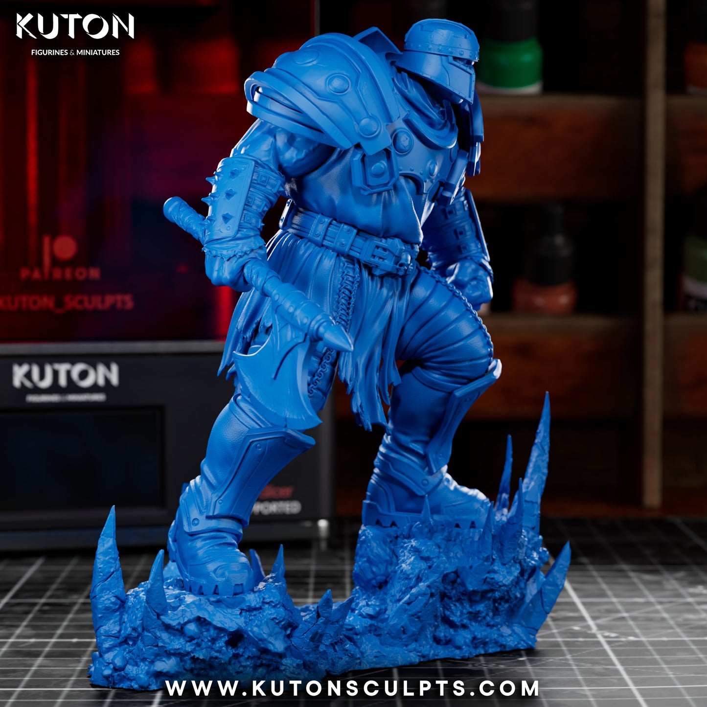 Ram Man - 3D Printed Statue / Bust 10 Scale Model Kit