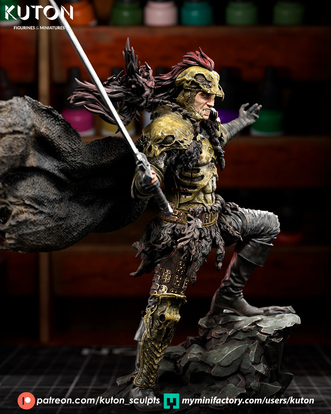 Kurgan (Highlander) - 3D Printed Model Kit - 1:10 Scale