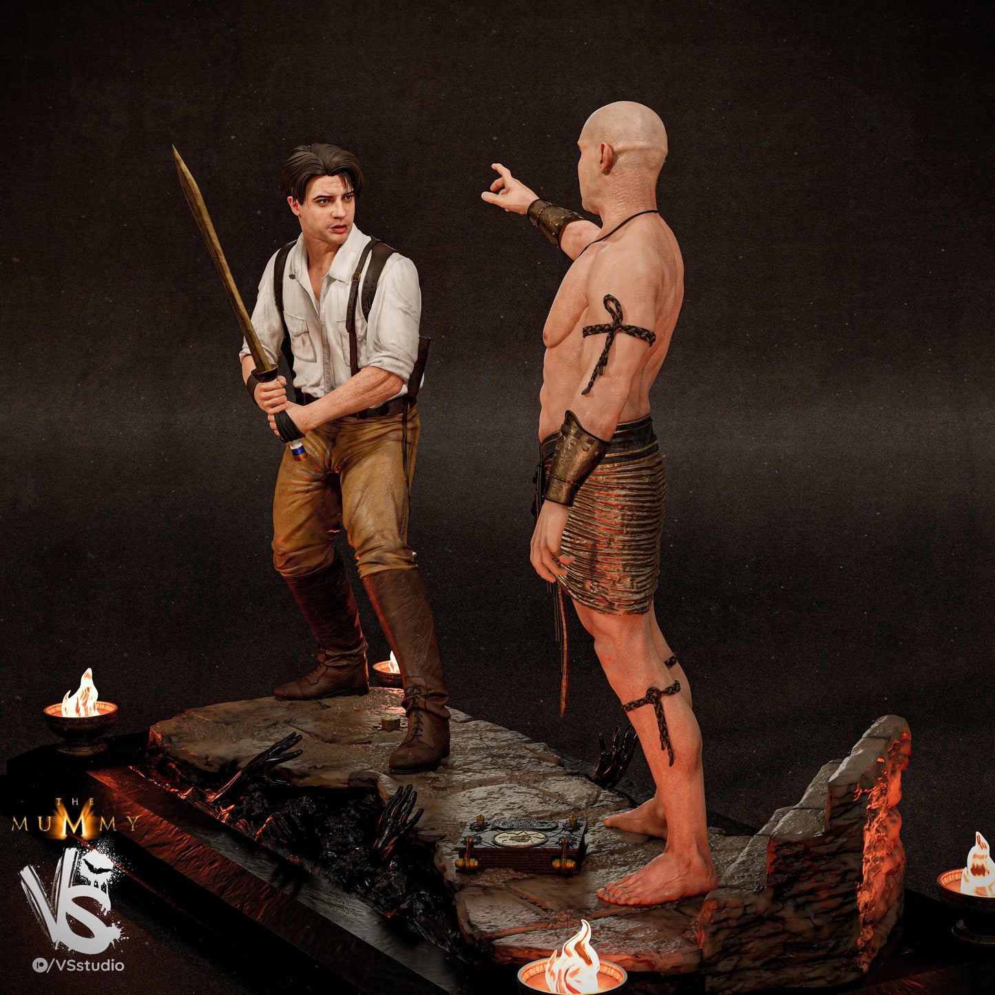The Mummy (Fan Art) Diorama - 3D Print kit (VS3D)