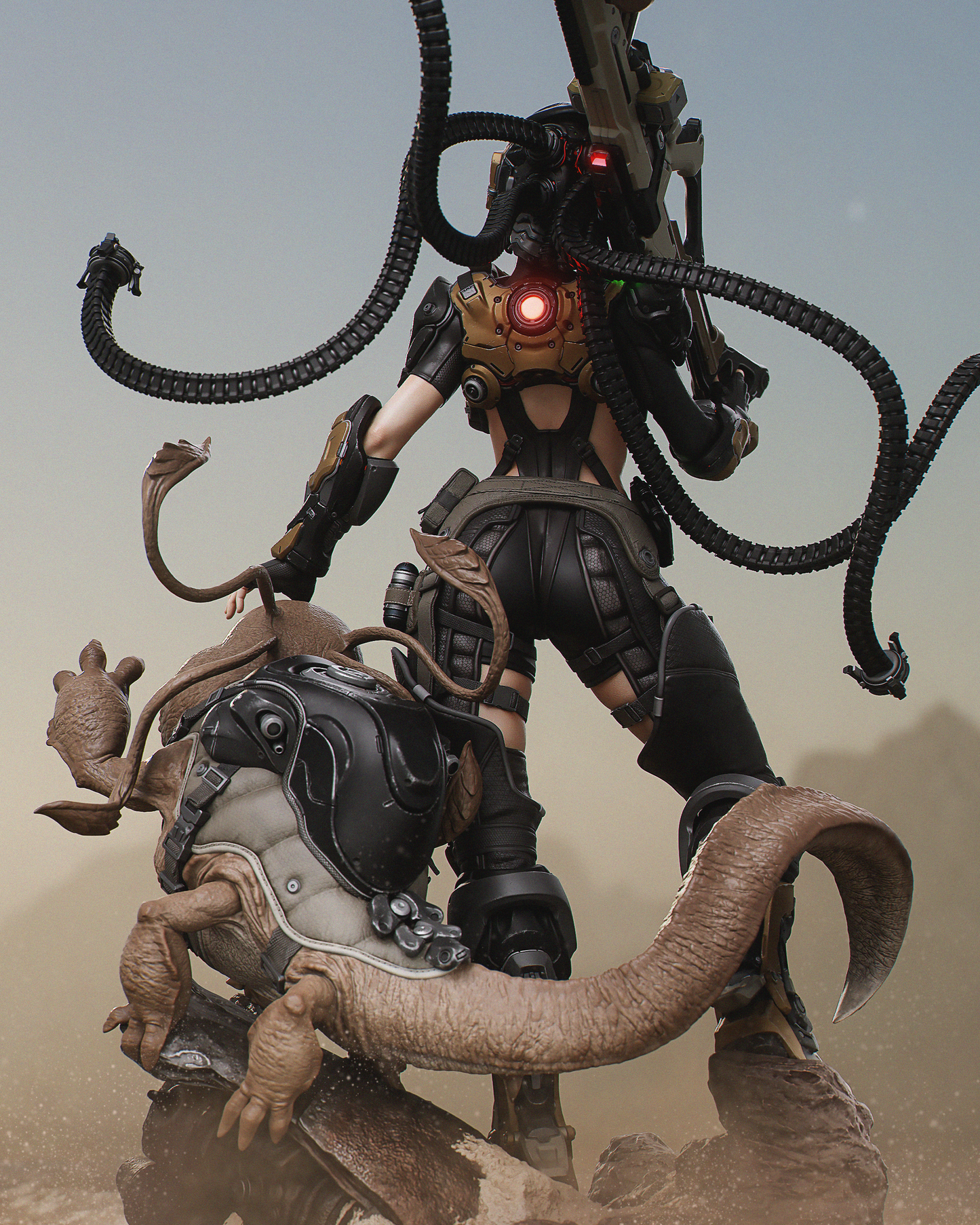 Kyla (Red Sands) - 3D Printed Model Kit - 1:6 scale (Fan Art)