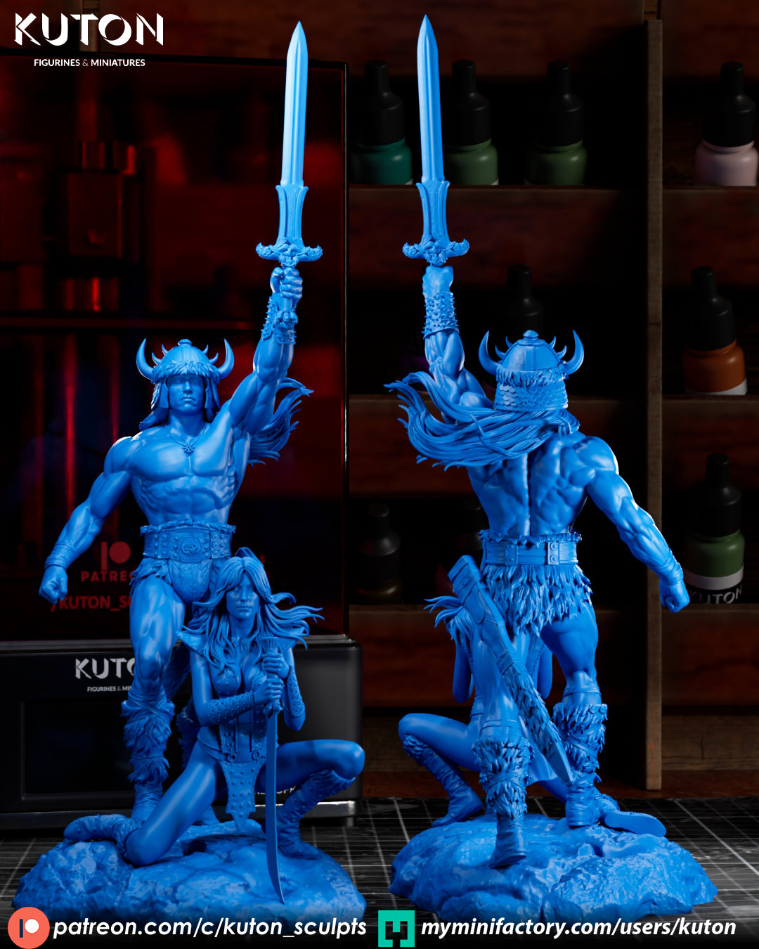 Conan X Valeria - 3D Printed Model Kit - 10 Scale