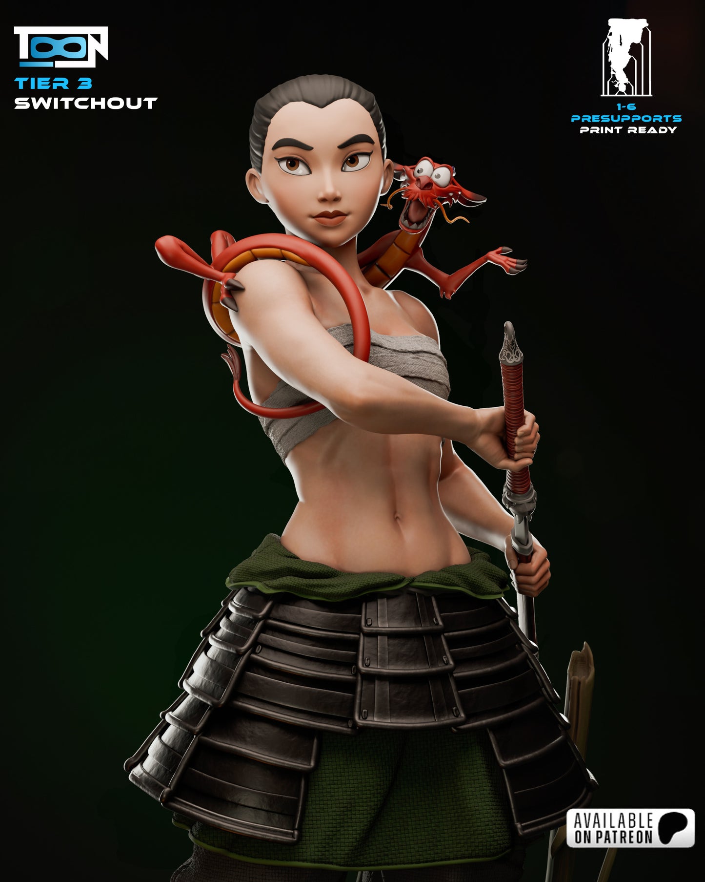 Mulan - Fan Art - 3D Print Kit