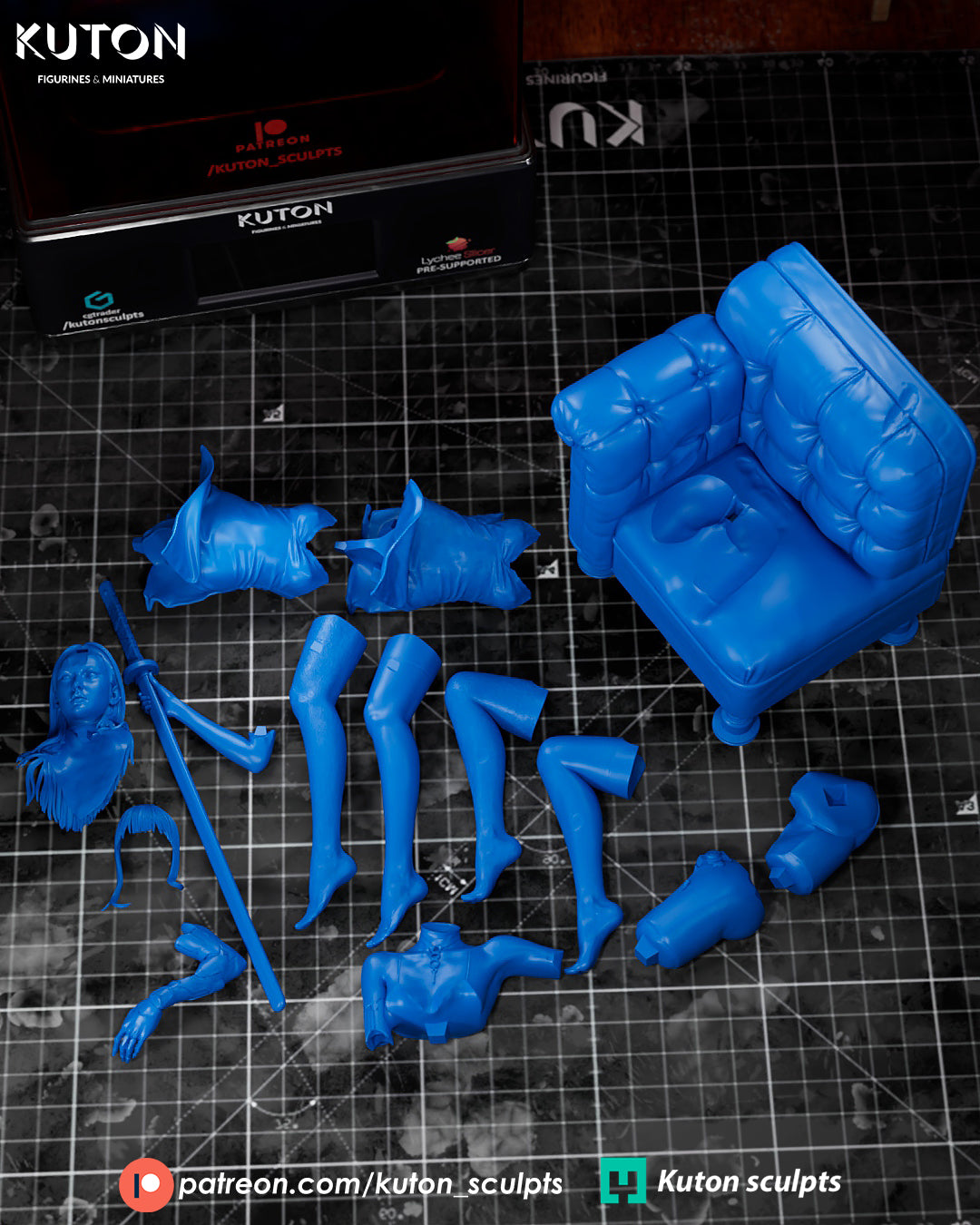 Yuriko - 3D Printed Model Kit - 1:10 Scale