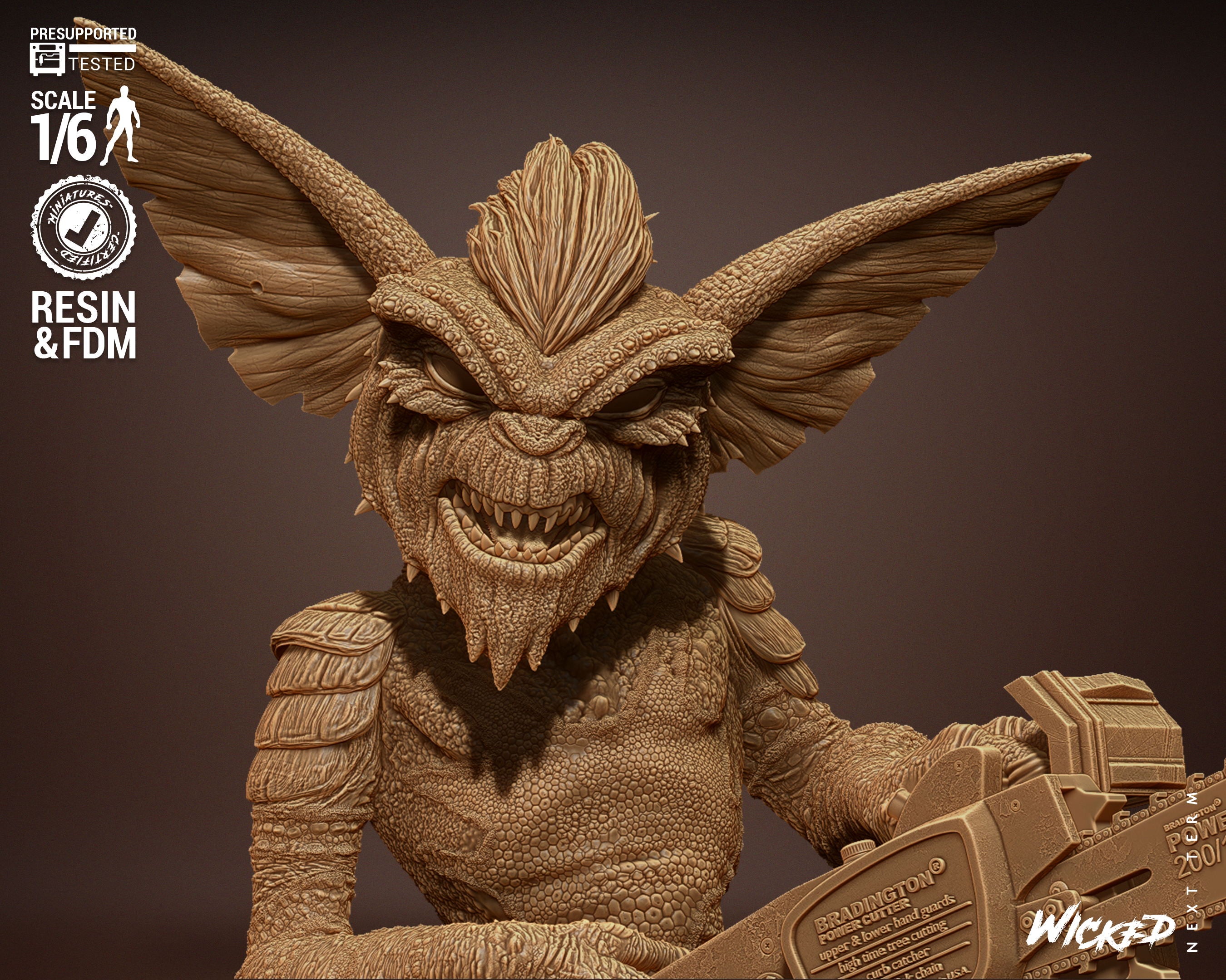 Gremlins Stripe 3D Printed Model Kit - 154mm 6 scale