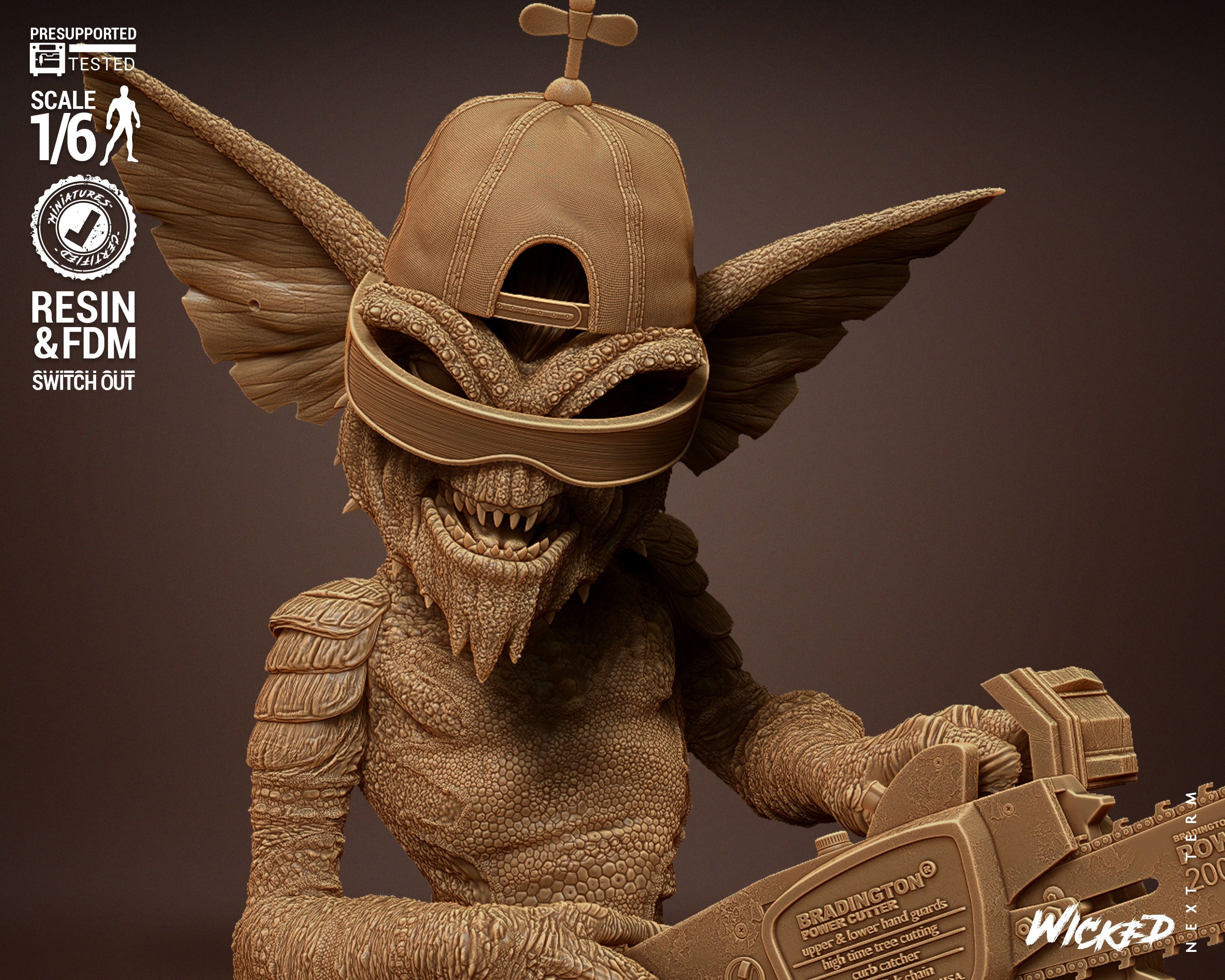 Gremlins Stripe 3D Printed Model Kit - 154mm 6 scale