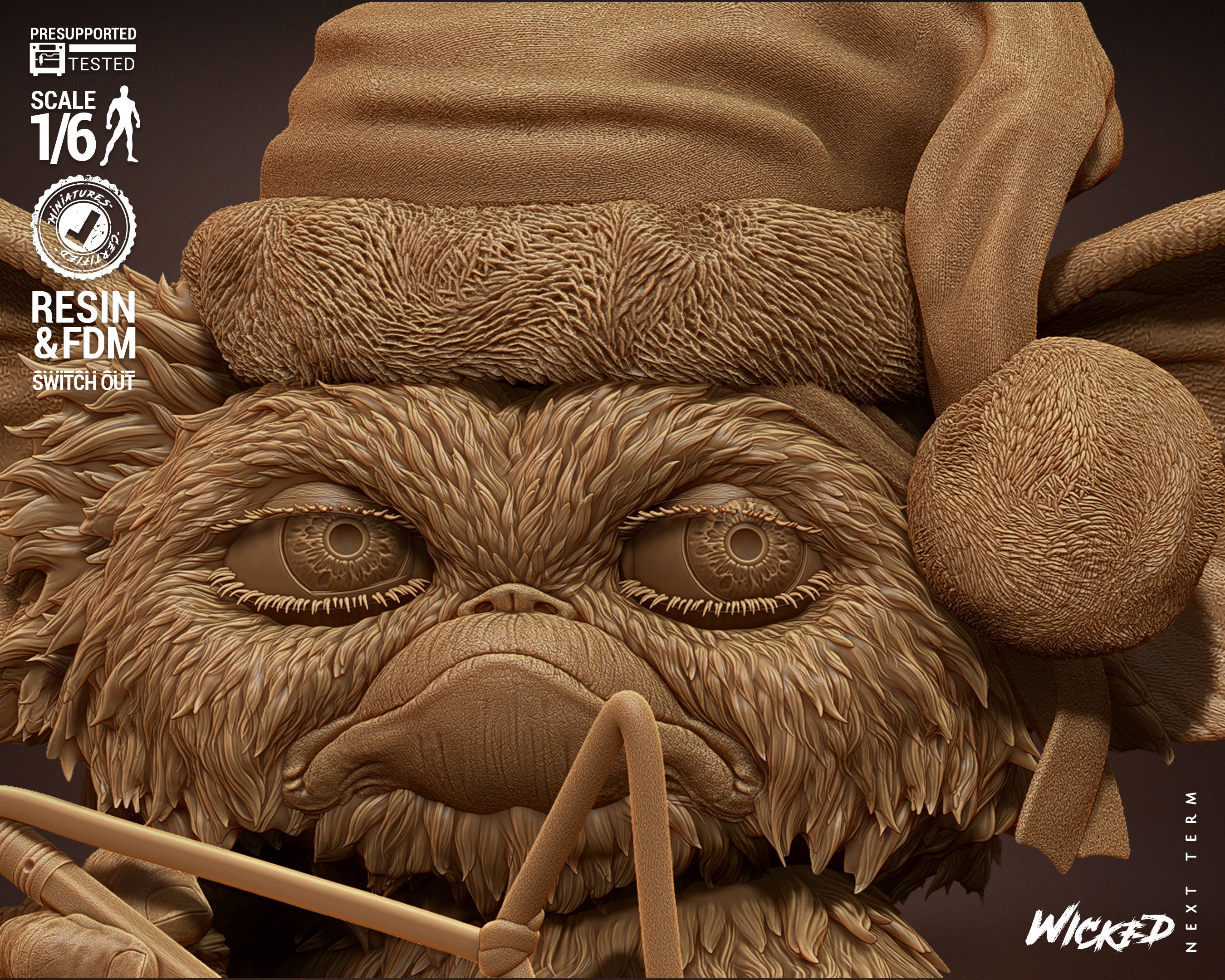 Gremlins Gizmo 3D Printed Model Kit - 105mm 6 scale / 12 scale