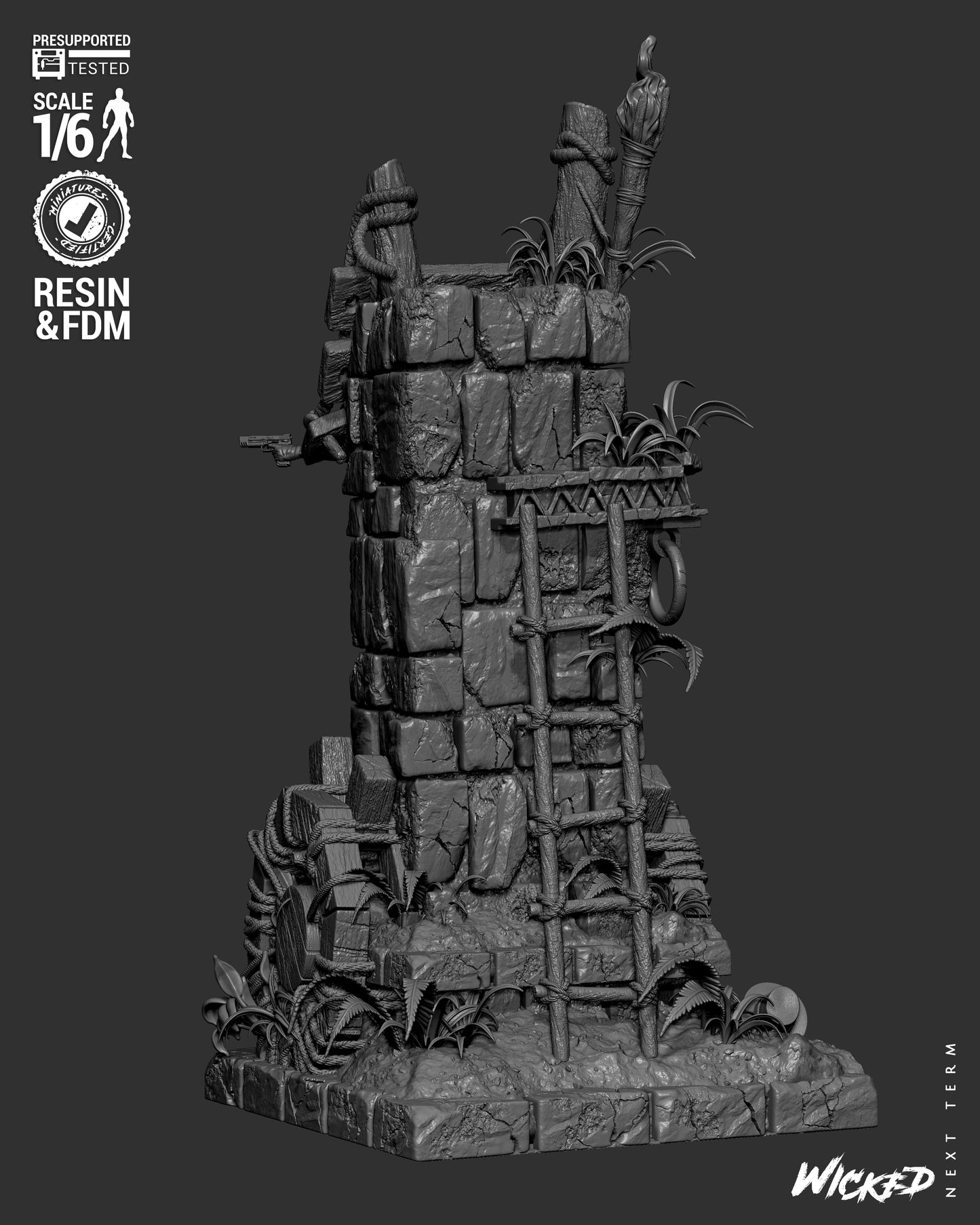 Lara Croft (Fan Art) Sculpt - 1:6 and 1:12 scale 3d Printed Model Kit