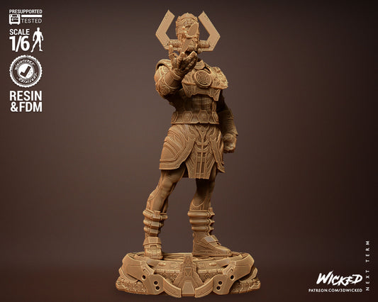 Galactus Statue (Fan Art) - 12 or 10 scale 3d Printed Statue
