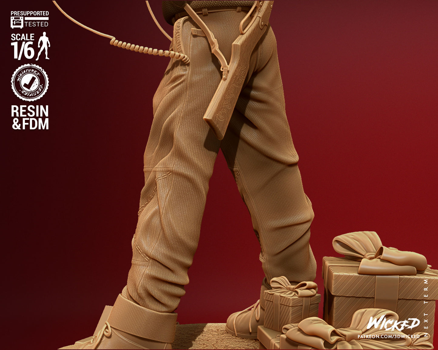 Home Alone - Kevin - 3D Printed Model Kit 6 Scale 12 Scale