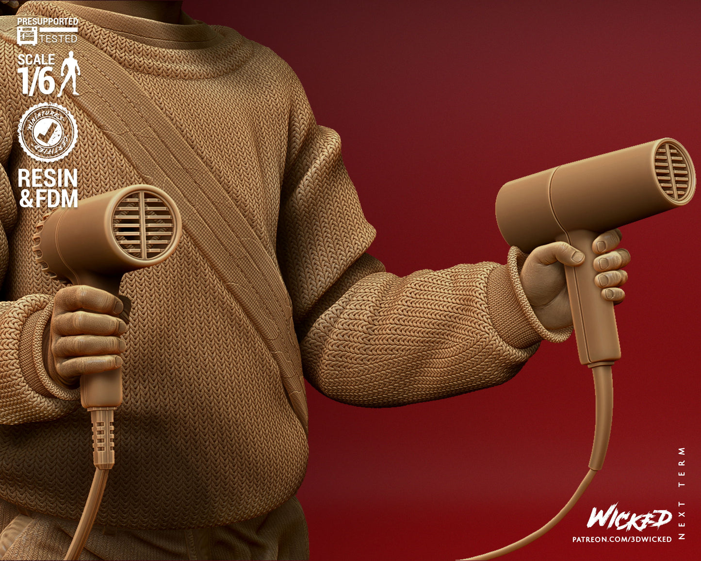 Home Alone - Kevin - 3D Printed Model Kit 6 Scale 12 Scale