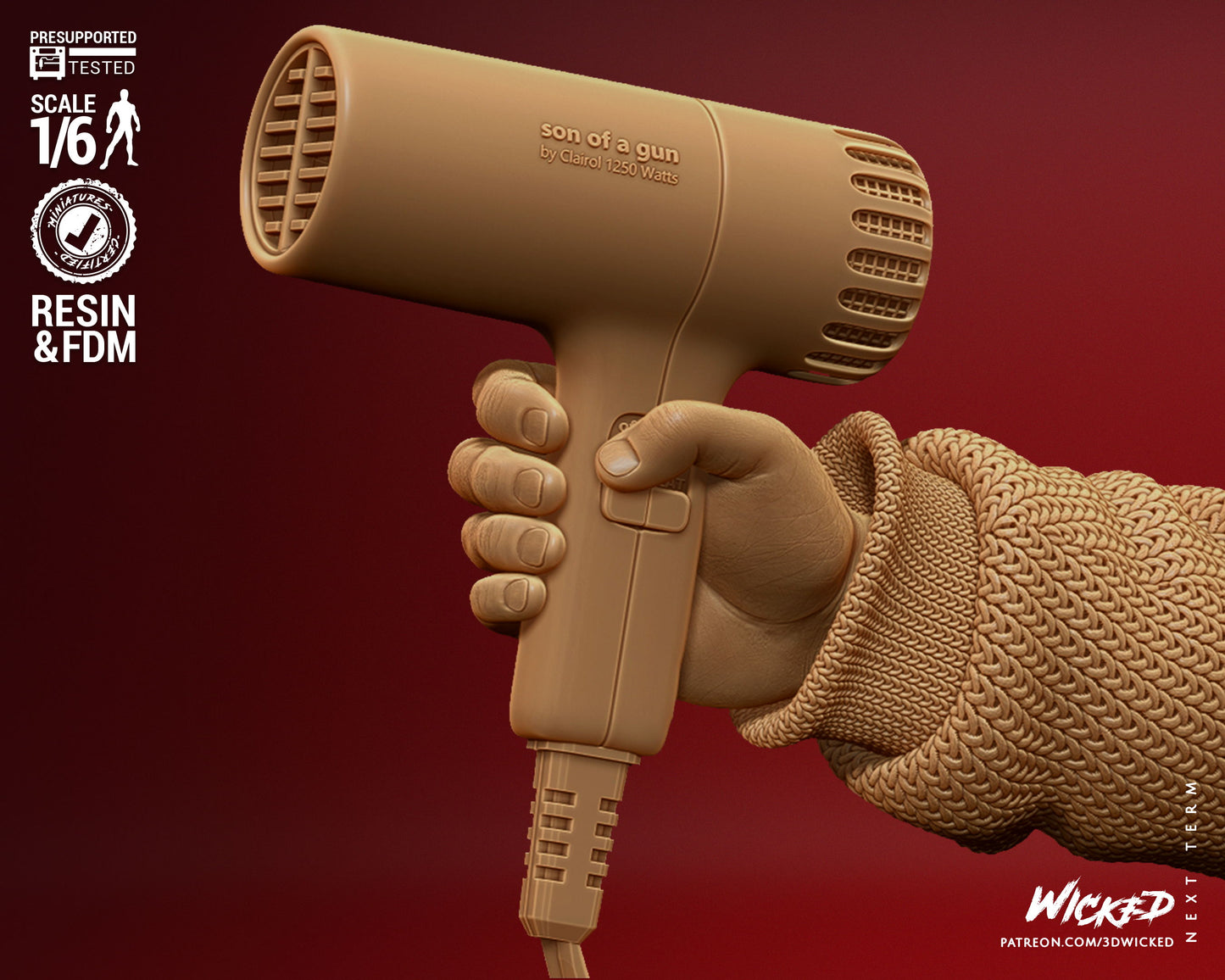 Home Alone - Kevin - 3D Printed Model Kit 6 Scale 12 Scale