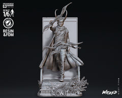 Loki God Sculpture - 6 or 12 scale (410mm or 205mm) 3D Printed Kit Fan Art