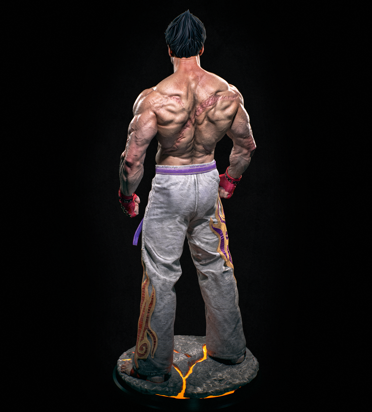 Kazuya - 3d Printed Model Action / Museum pose statue - 9 and 6 scale