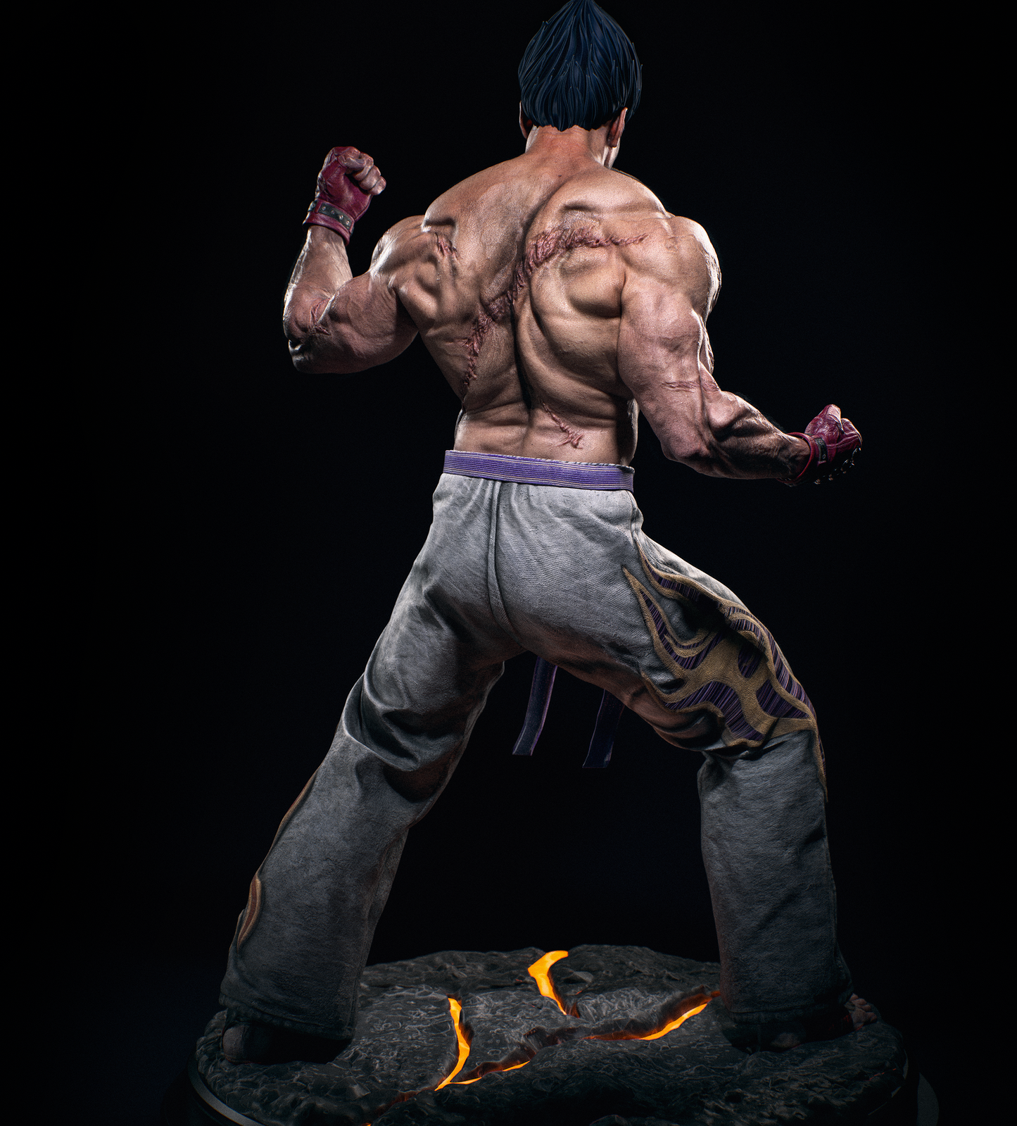 Kazuya - 3d Printed Model Action / Museum pose statue - 9 and 6 scale
