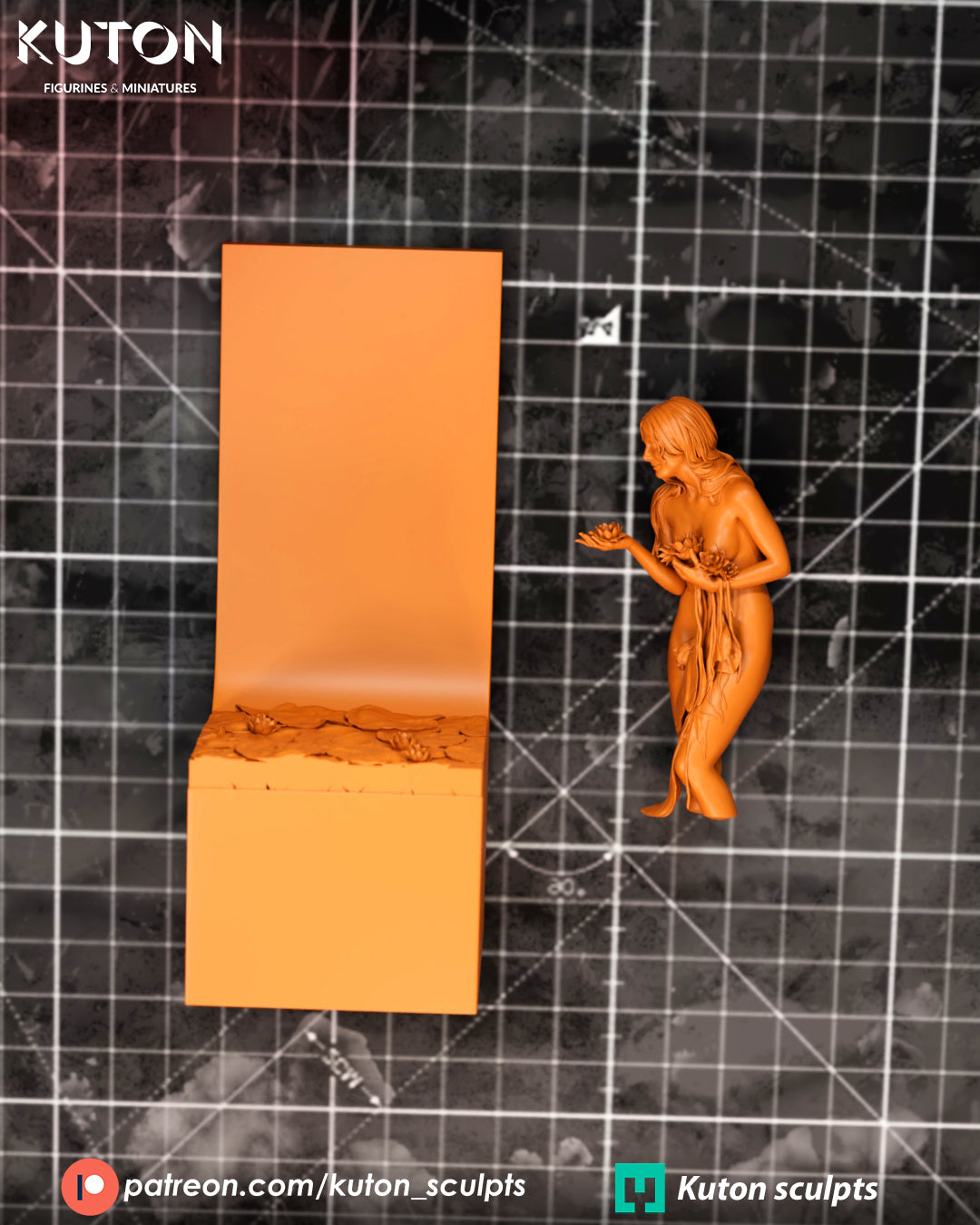 The Lily - 3D Printed Statue and Miniature Model kit