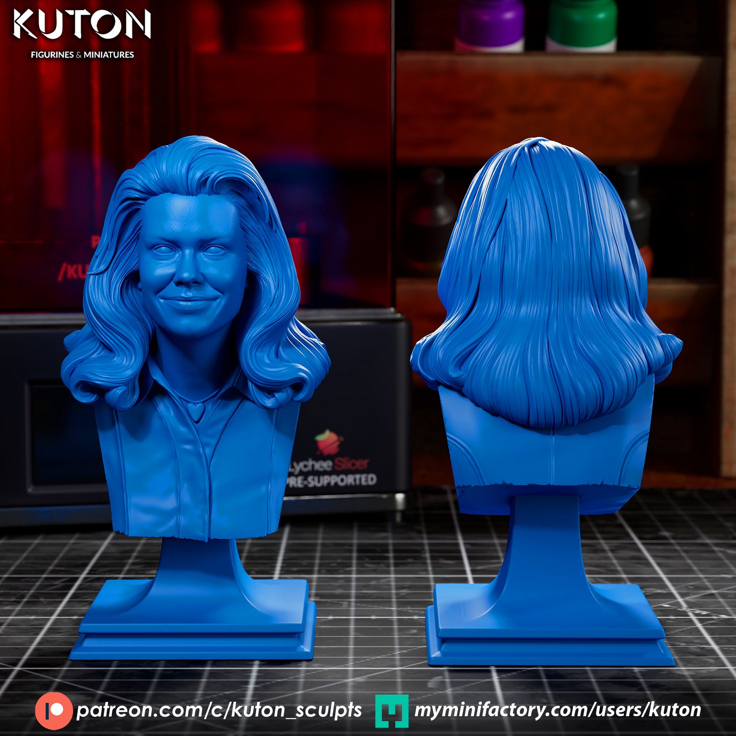 Bewitched- 3d Printed Model kit - Statue and Bust