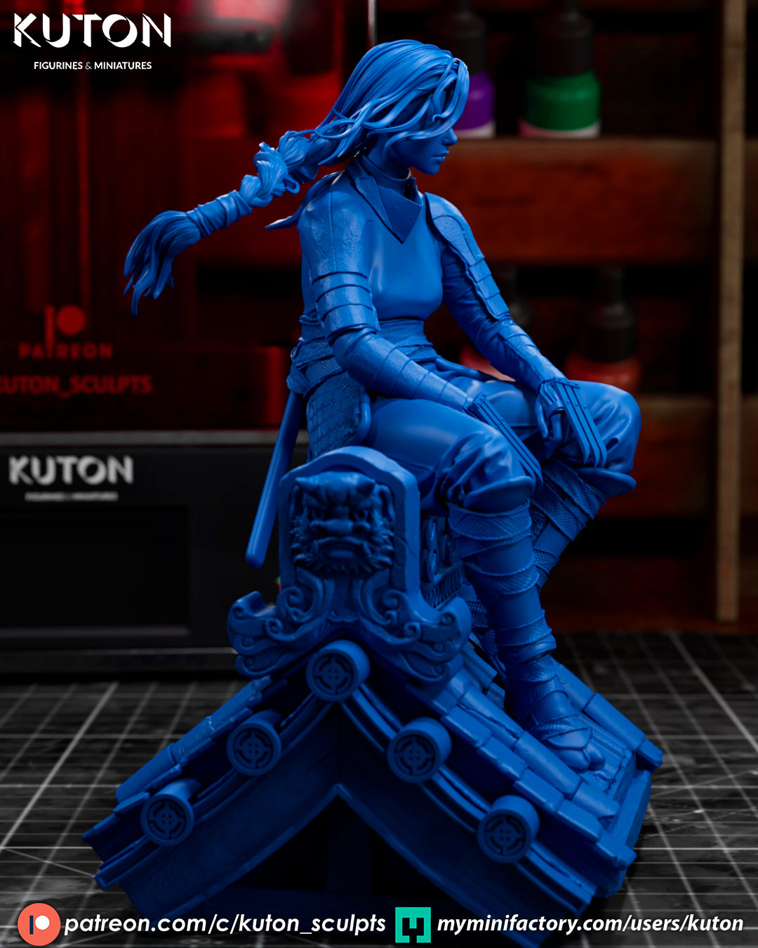 Shiori (Kuton Original) - 3D Printed Model Kit - 1:10 Scale