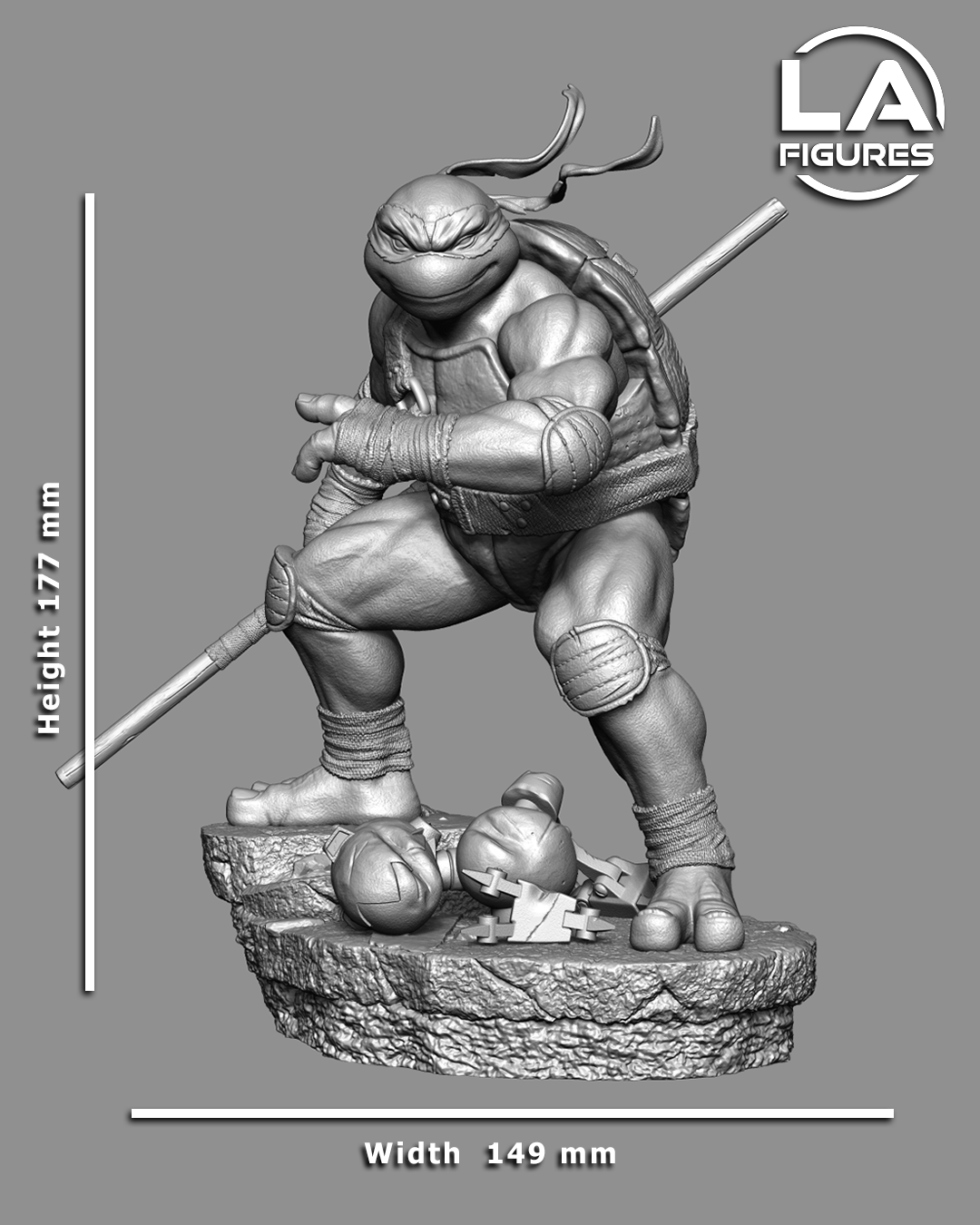 Donatello (TMNT) Statue - Fan Art 10 Scale (177mm) 3D Print Kit