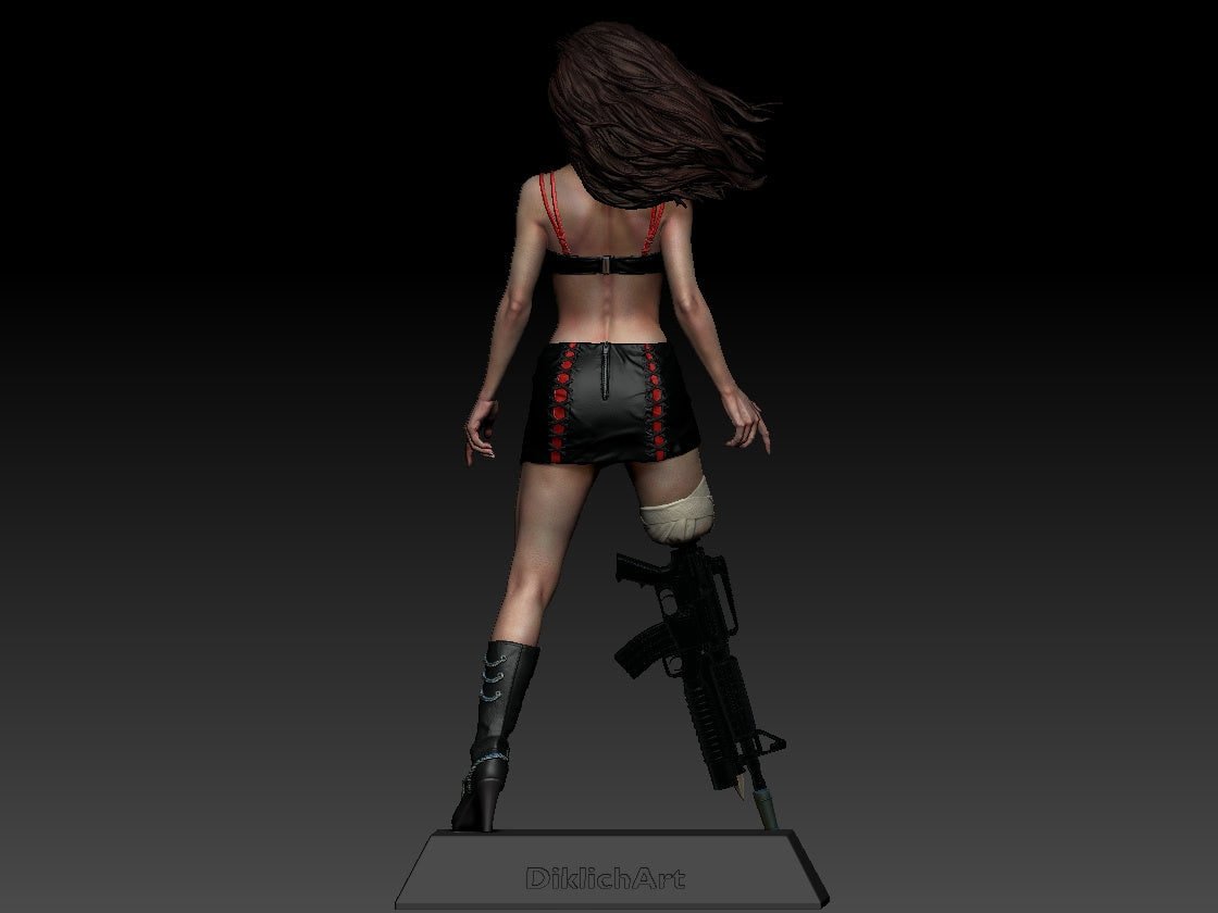 Cherry Darling - Planet Terror - 3D Printed Model Kit