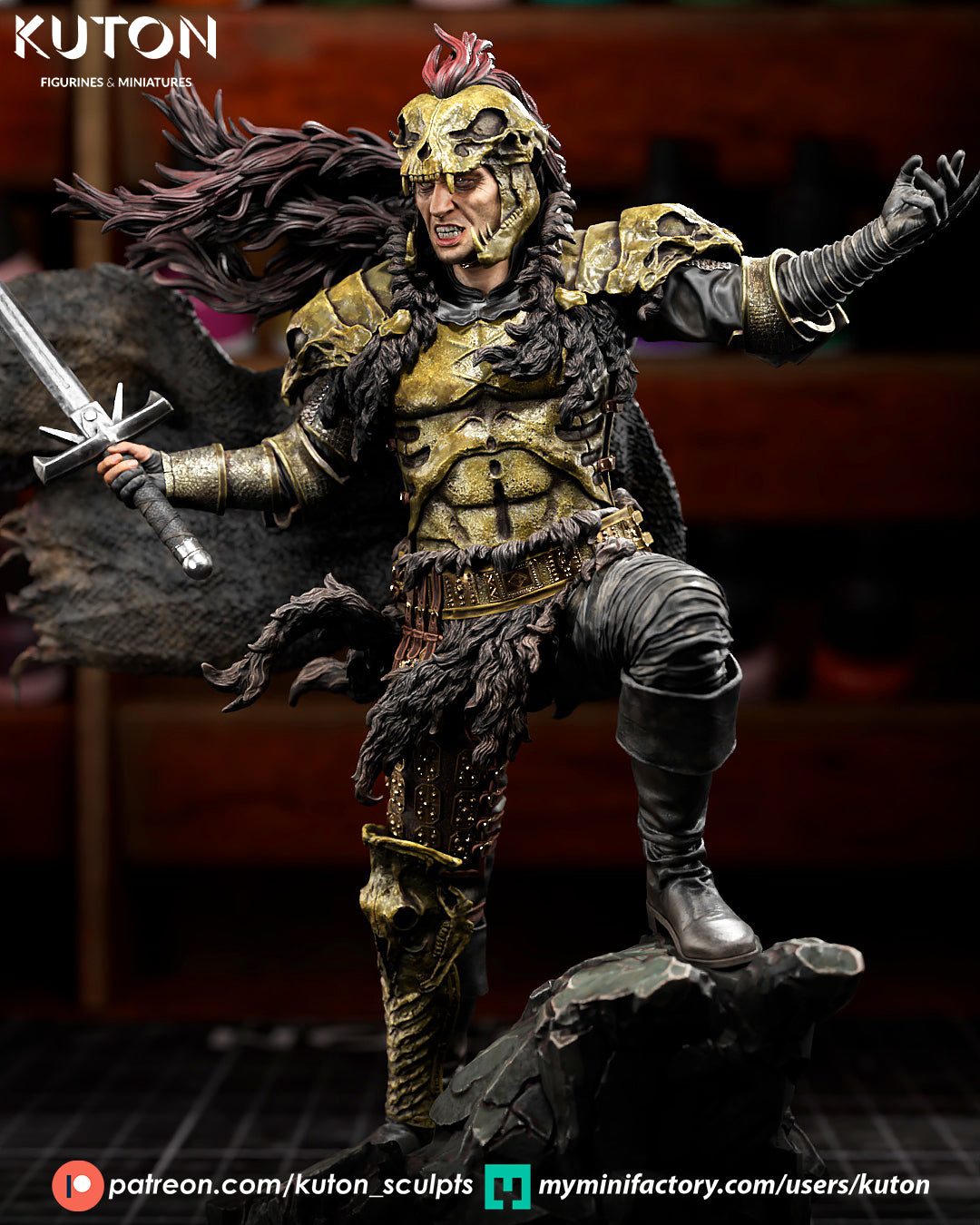 Kurgan (Highlander) - 3D Printed Model Kit - 1:10 Scale