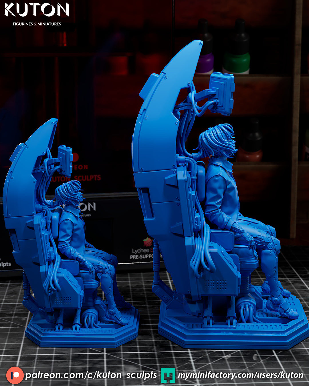 Ghost in the Shell -3D Printed Model kit - 10 Scale and Mini available