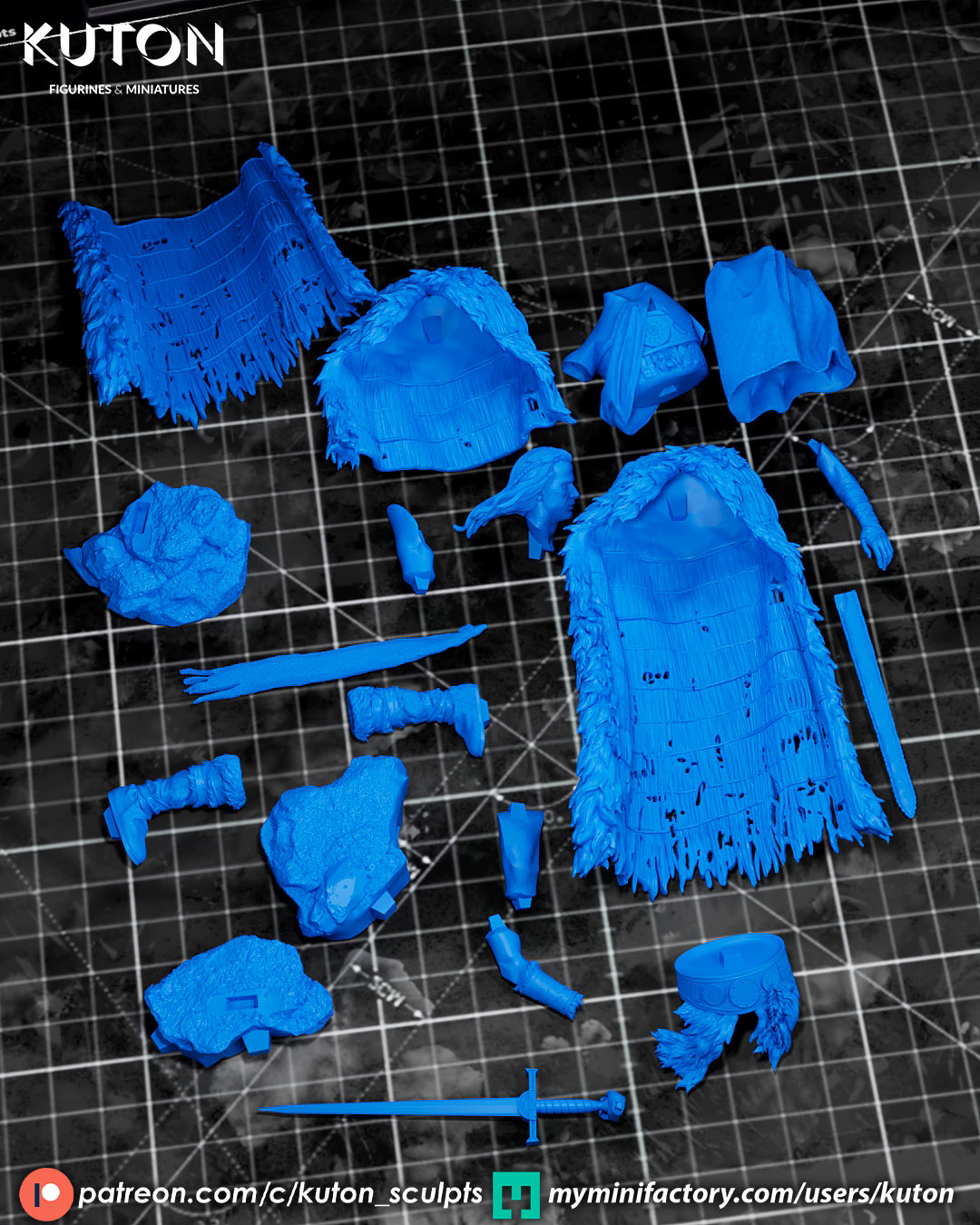 Connor MacLeod (Highlander) - 3D Printed Model Kit - 1:10 Scale