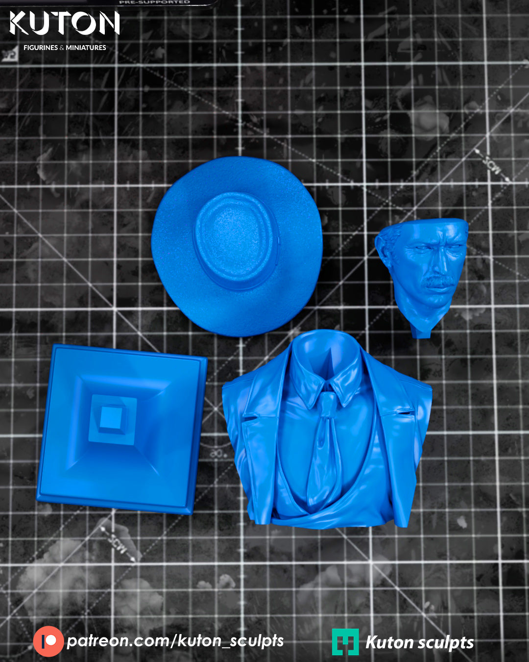 Colonel Mortimer (For a Few Dollars More) - 3D Printed Model Kit - Fan Art