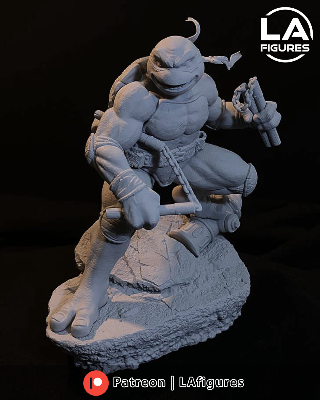 Michelangelo (TMNT) Statue - Fan Art 10 Scale (167mm) 3D Print Kit