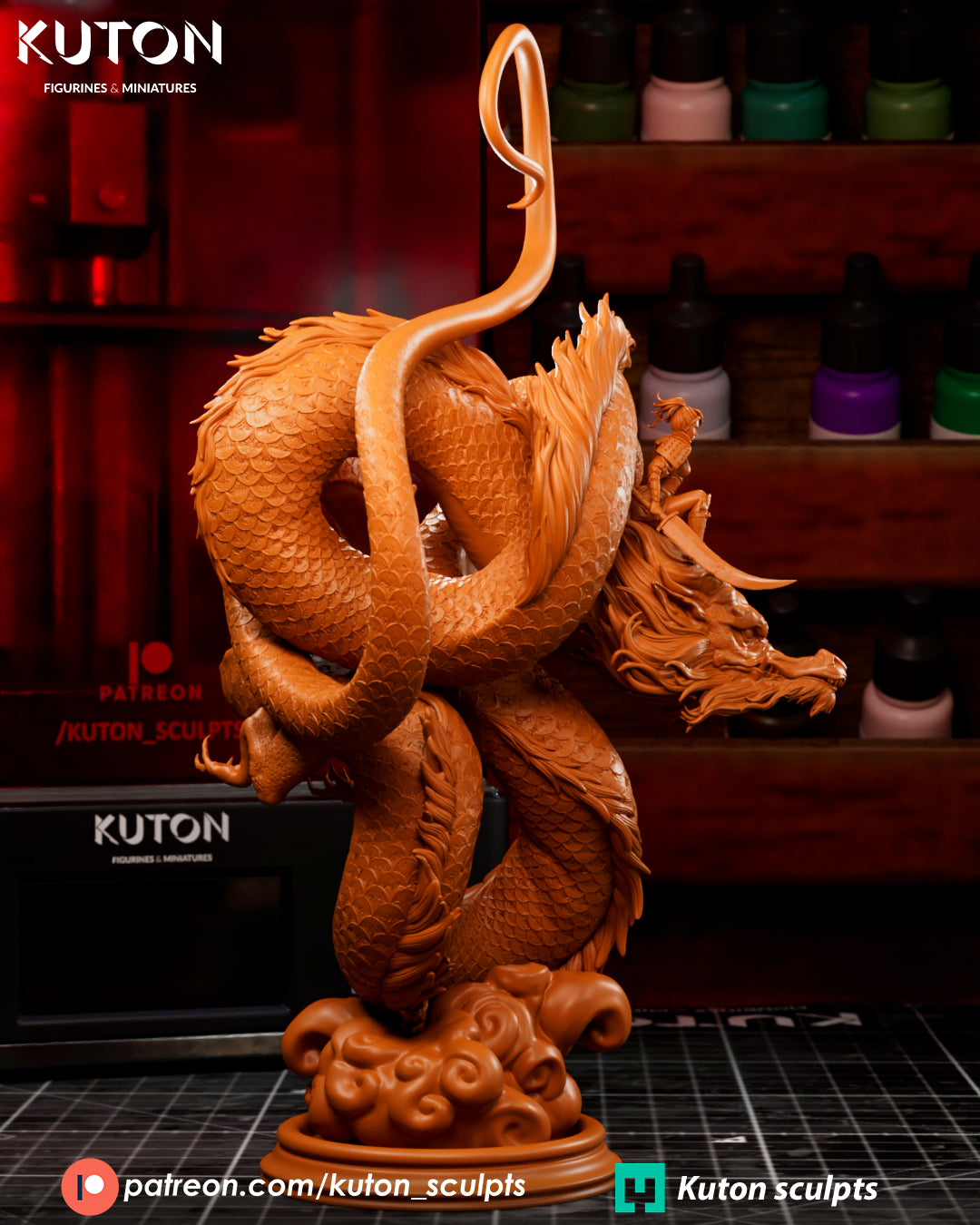 Ember Rider - 3D Printed Statue