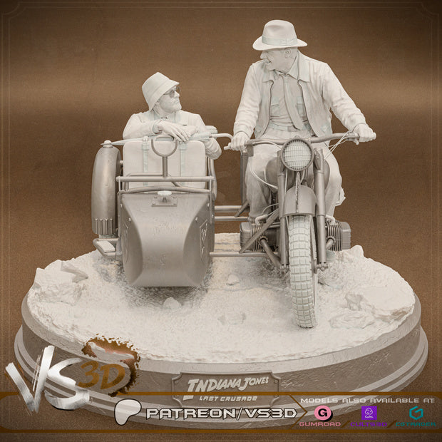 Indiana Jones - Diorama - 3D Printed Sculpt - 10 Scale