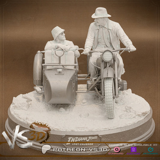 Indiana Jones - Diorama - 3D Printed Sculpt - 10 Scale