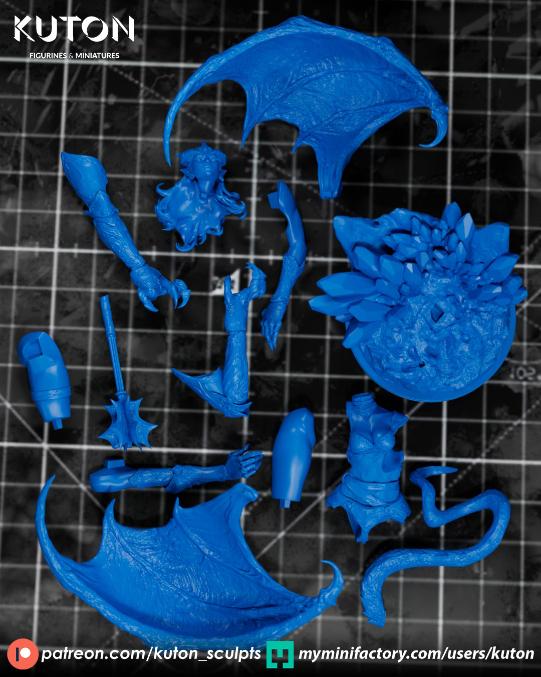 Nyssara (Kuton Original) - 3D Printed Model Kit - 1:10 Scale