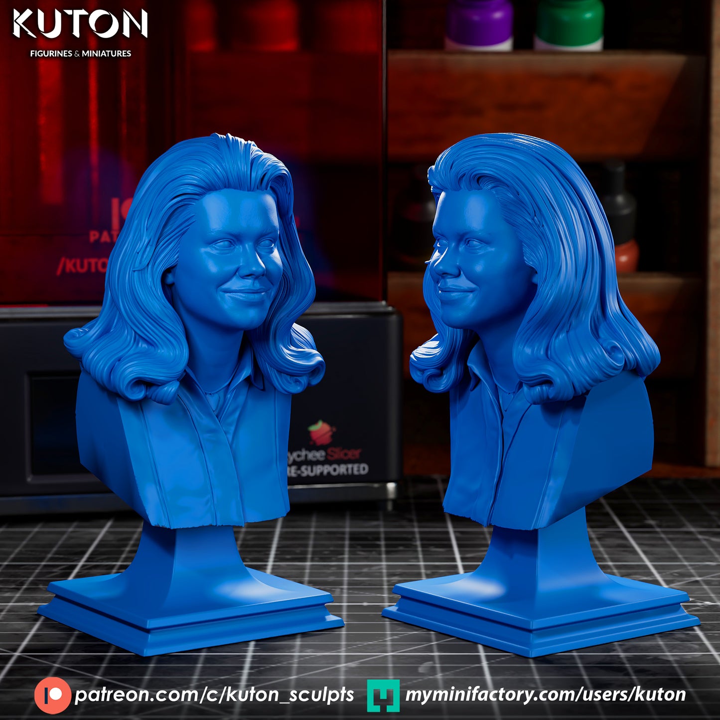 Bewitched- 3d Printed Model kit - Statue and Bust