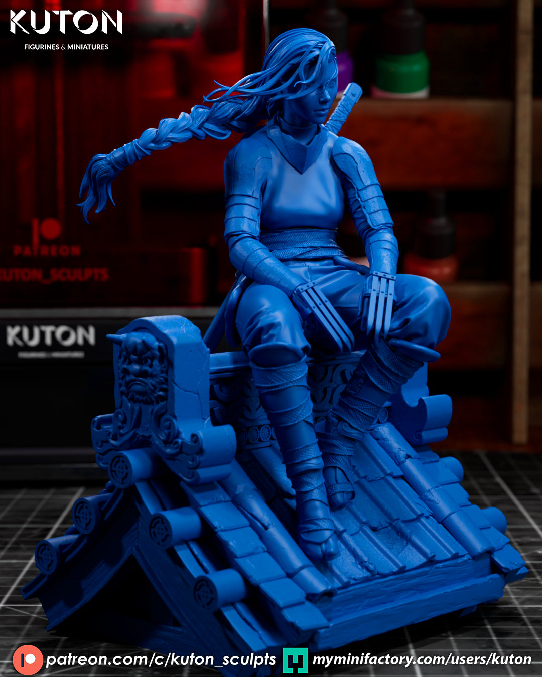 Shiori (Kuton Original) - 3D Printed Model Kit - 1:10 Scale