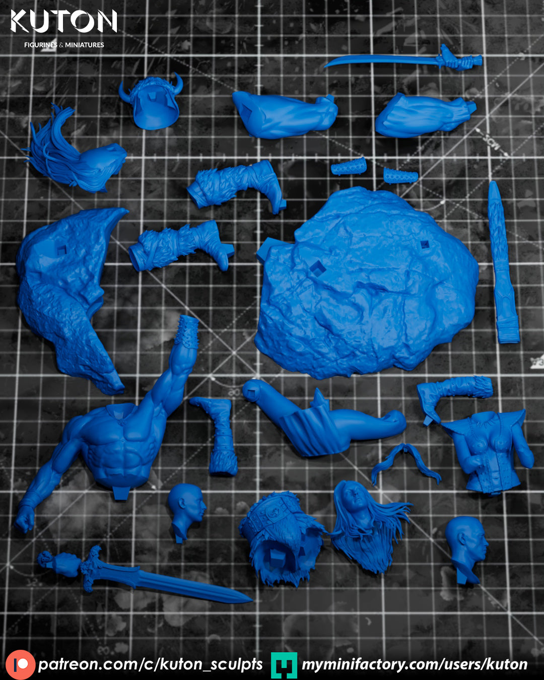 Conan X Valeria - 3D Printed Model Kit - 10 Scale