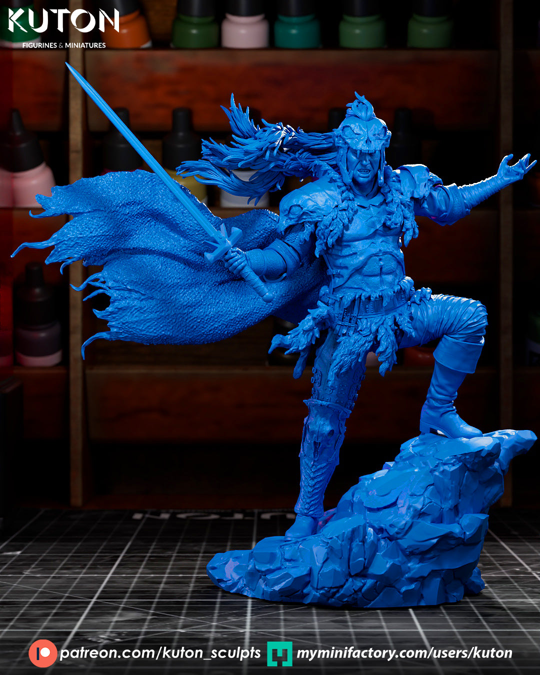 Kurgan (Highlander) - 3D Printed Model Kit - 1:10 Scale