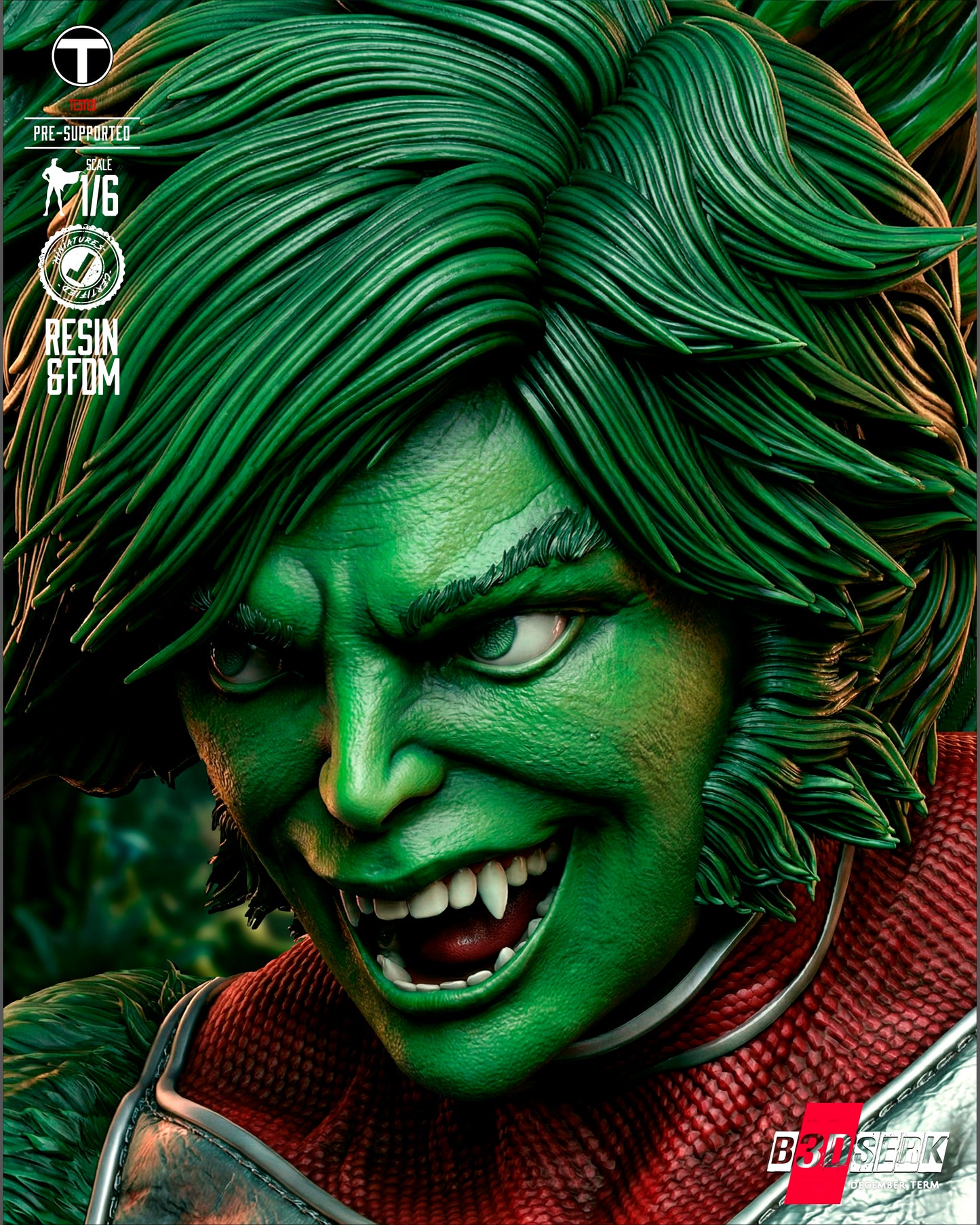 Beast Boy - Sculpt - 6 or 12 scale - 3D Print Model Kit - Fan Art