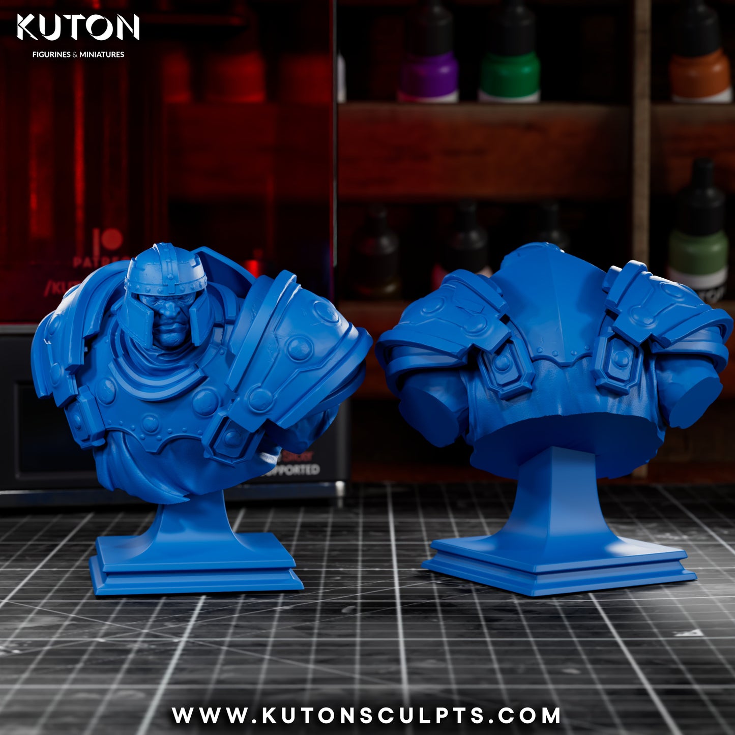Ram Man - 3D Printed Statue / Bust 10 Scale Model Kit
