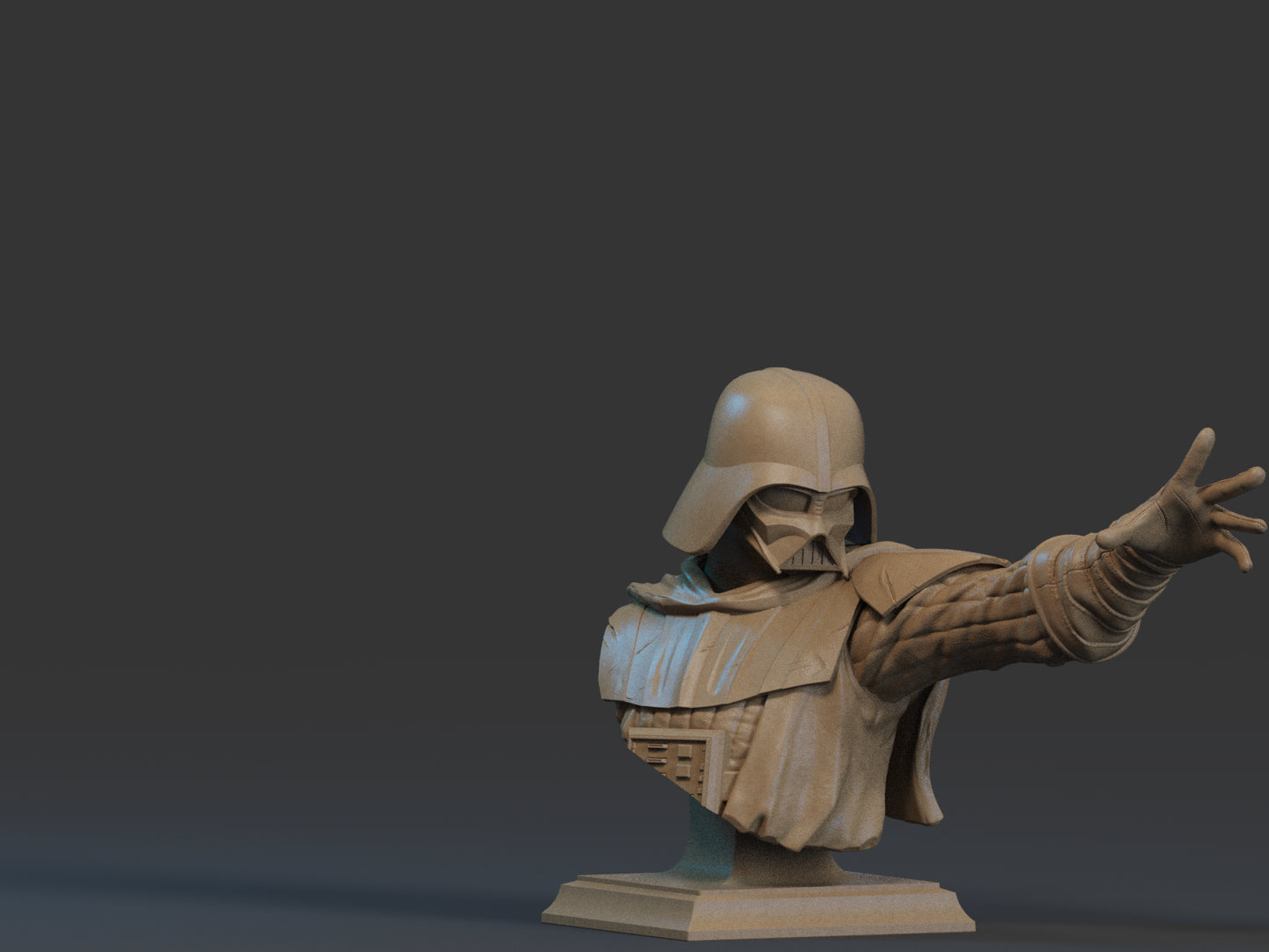 Darth Vadar - Star Wars Bust - 3D Printed Model - 12, 9 and 6th scale