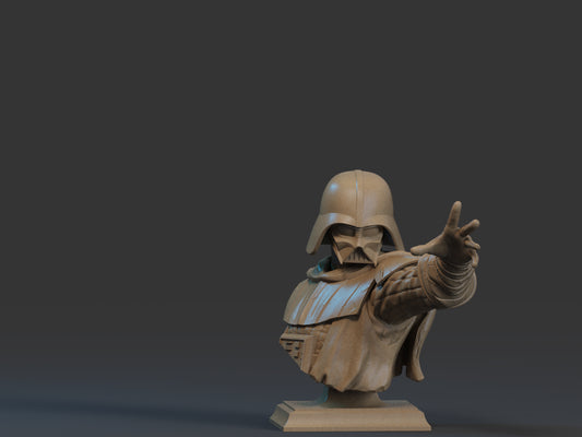 Darth Vadar - Star Wars Bust - 3D Printed Model - 12, 9 and 6th scale