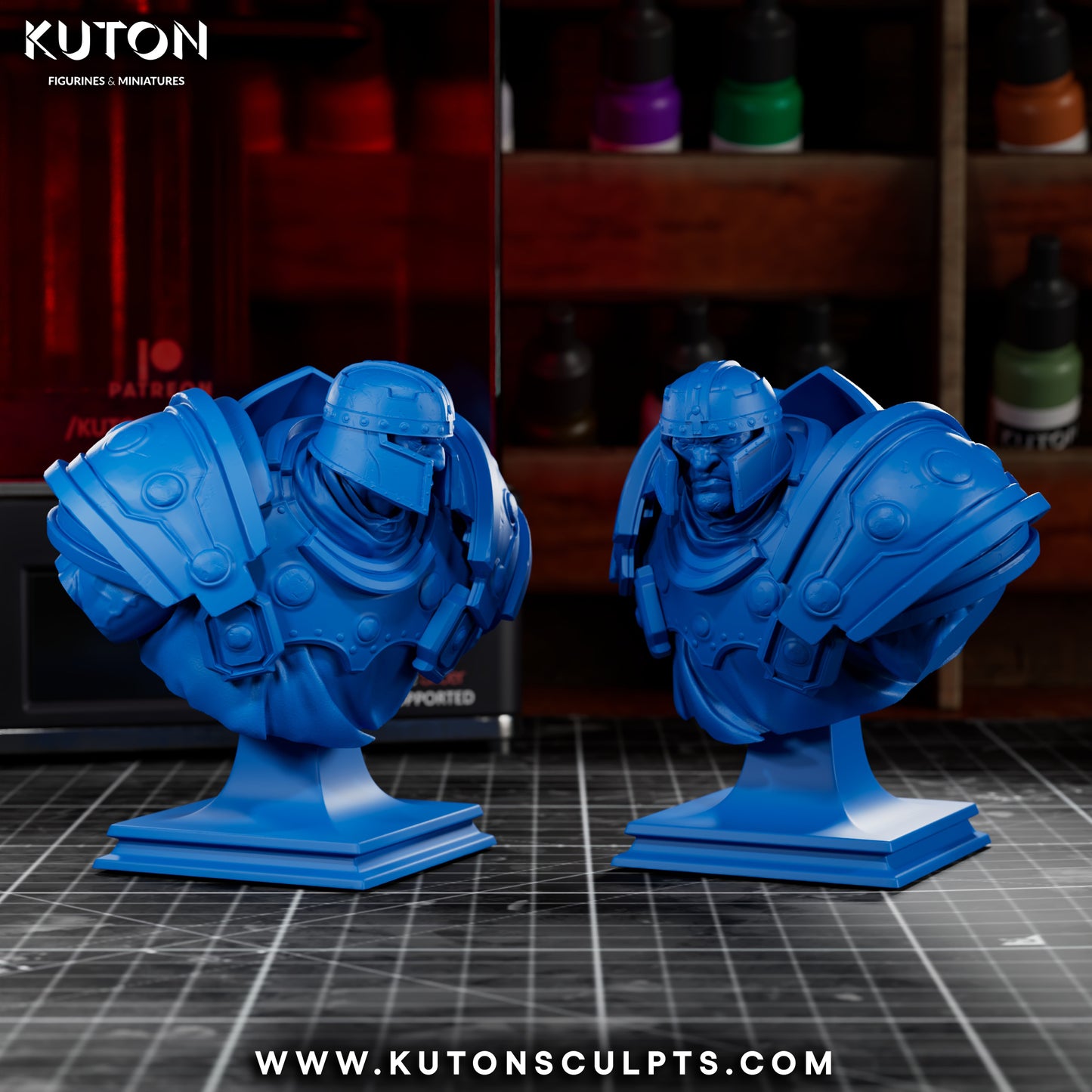 Ram Man - 3D Printed Statue / Bust 10 Scale Model Kit