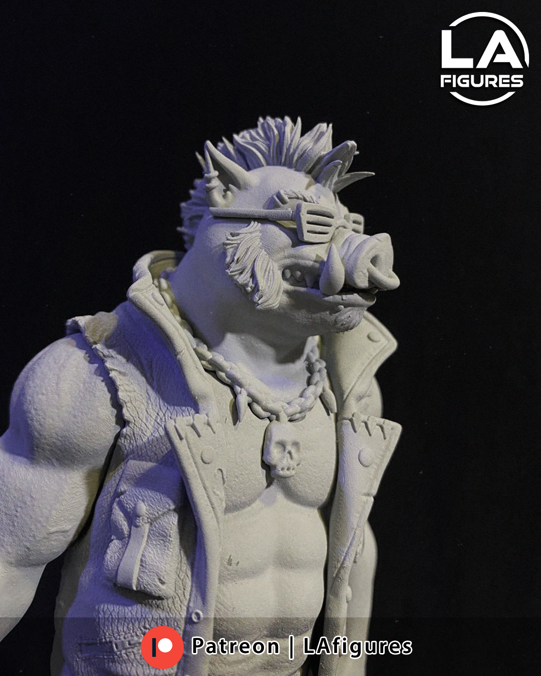 Bebop (TMNT) Statue - Fan Art 10 Scale (205mm) 3D Print Kit