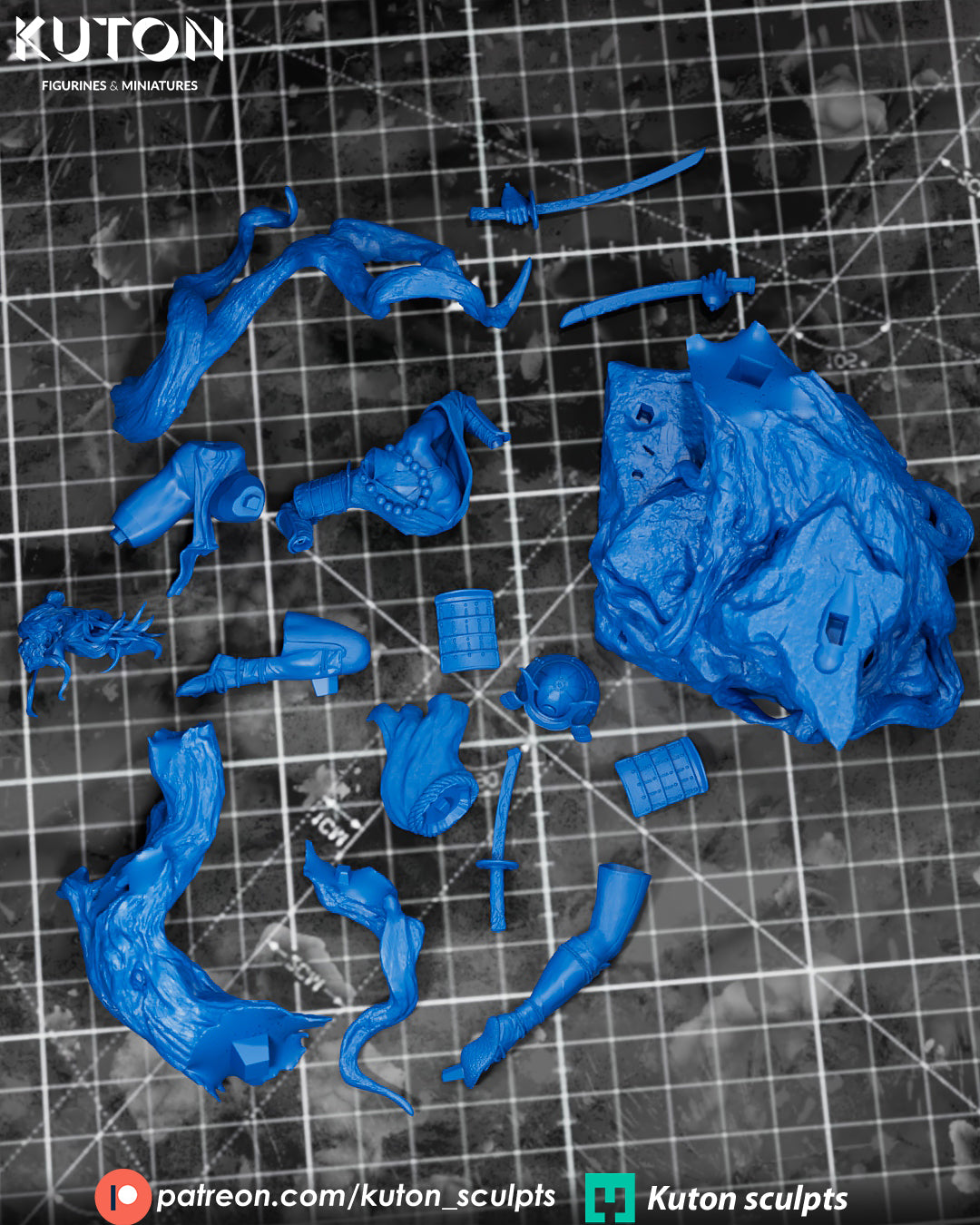 Kurohana - 3D Printed Model Kit - 1:10 Scale