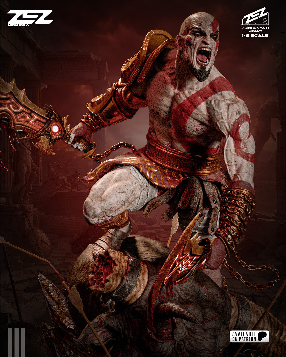 Kratos (ZEZ) - 3D Printed Fan Art Model Kit